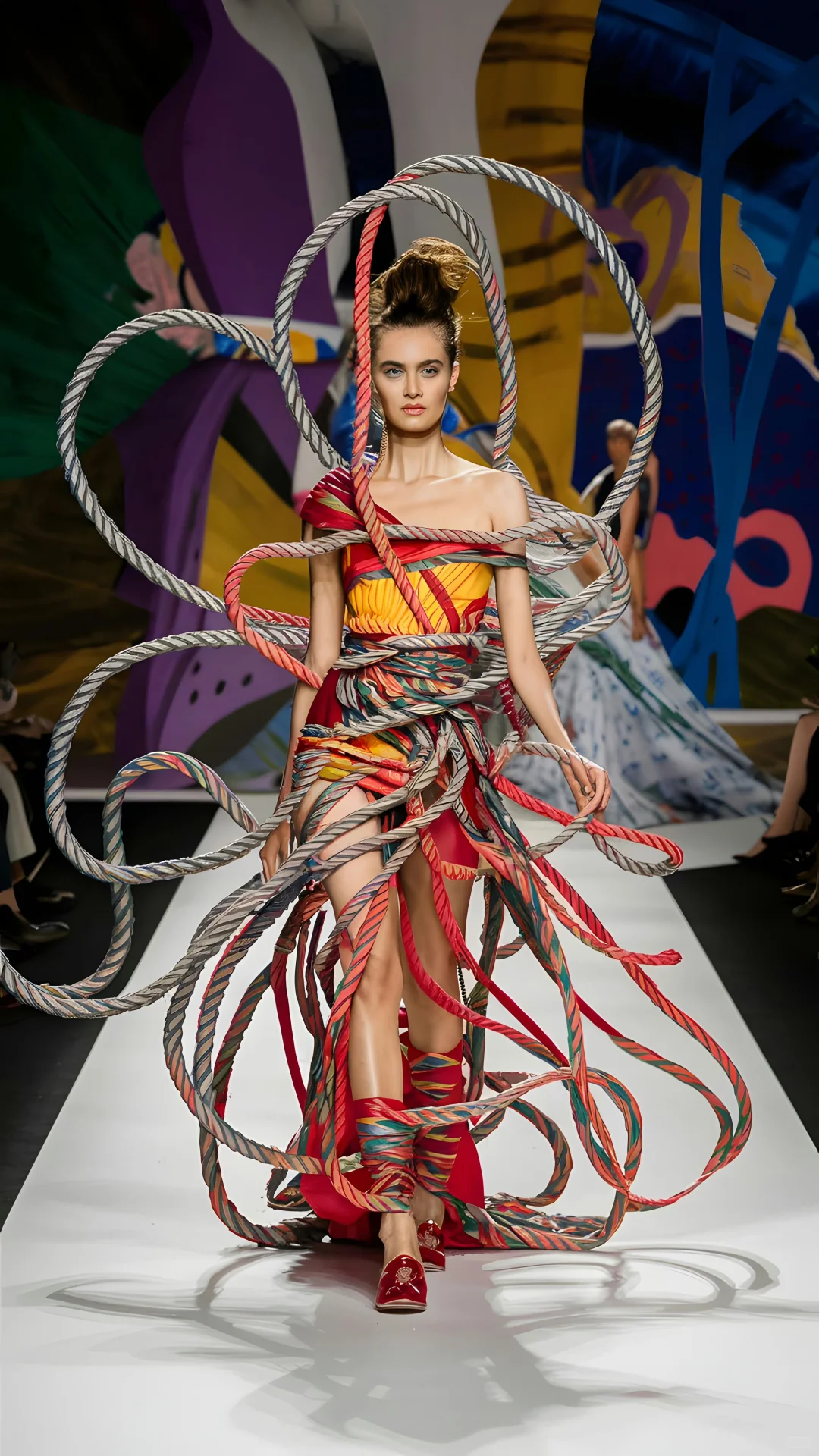 AI时尚秀场：缠绕艺术