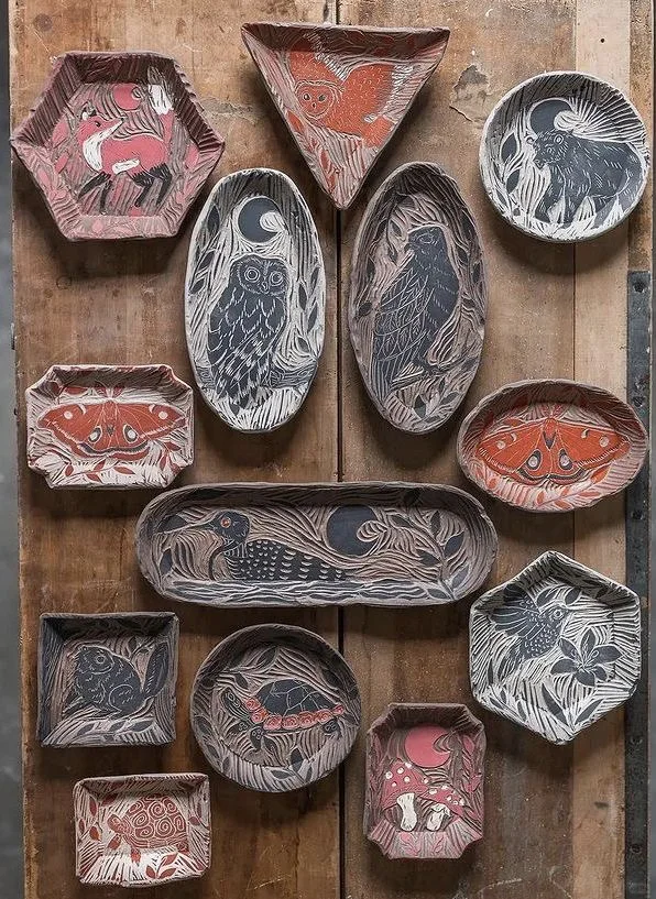 黑色化妆土也可以很漂亮❗️❗️