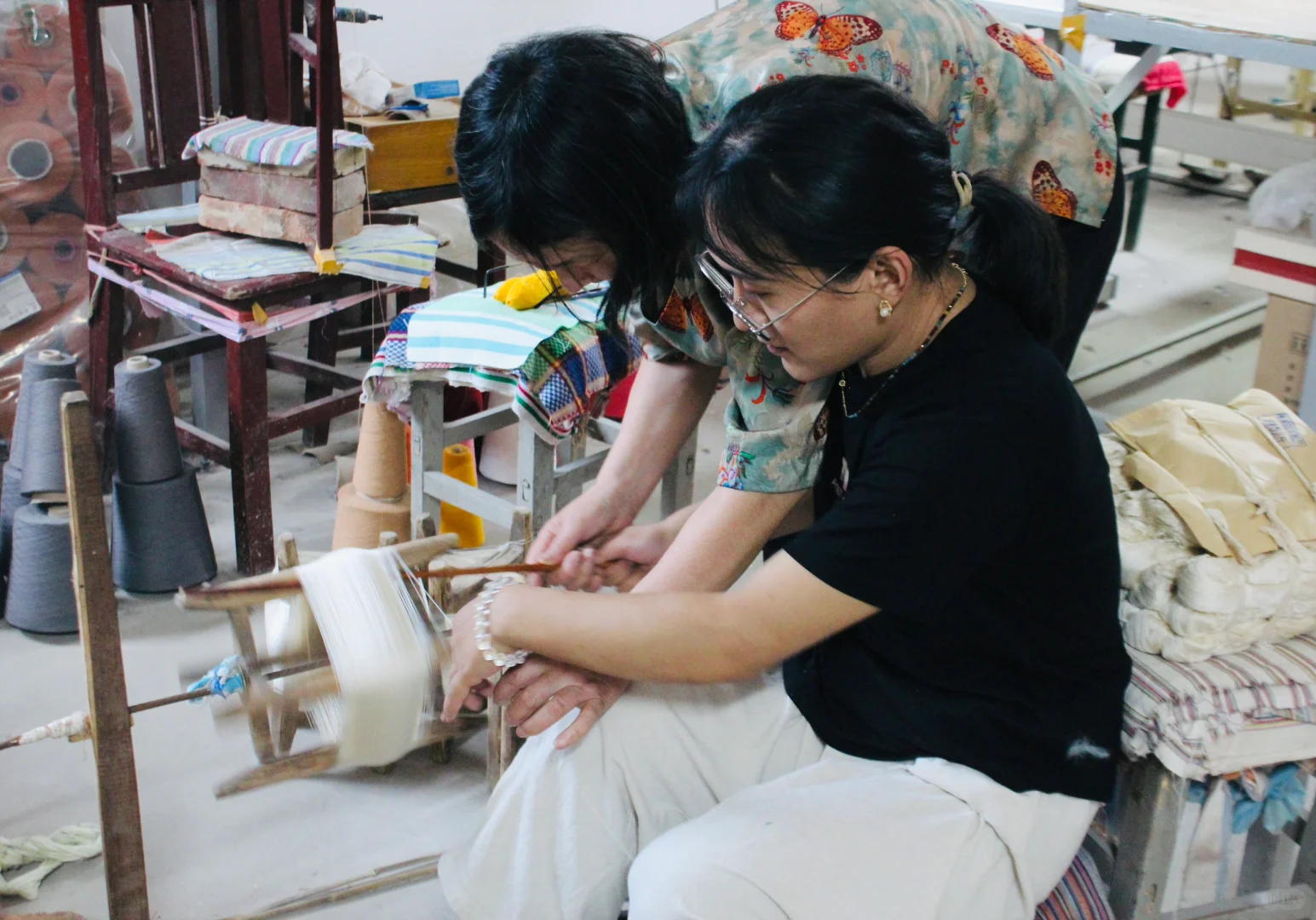 传统手工艺课程 - 鲁锦织造课程 Day:2