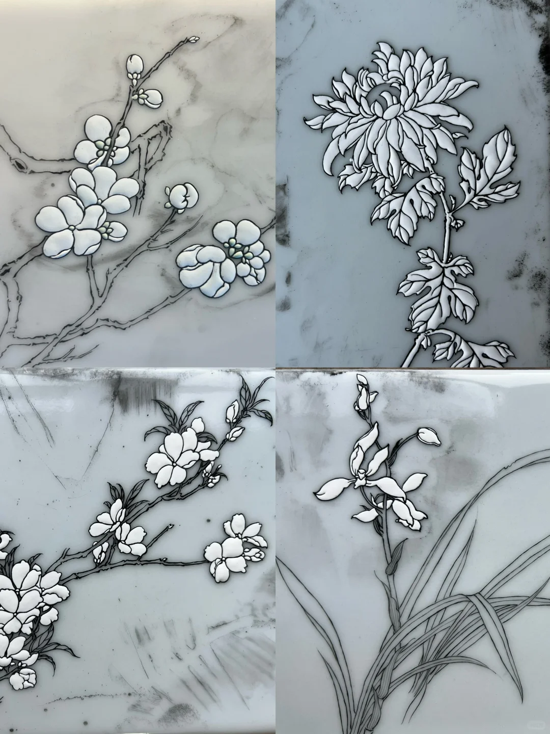 填瓷器|一次搞定玻璃白和珐琅彩