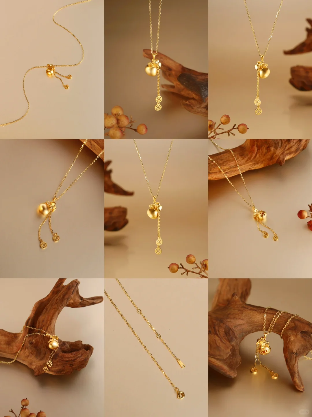 用简单小道具也能拍出好看的项链