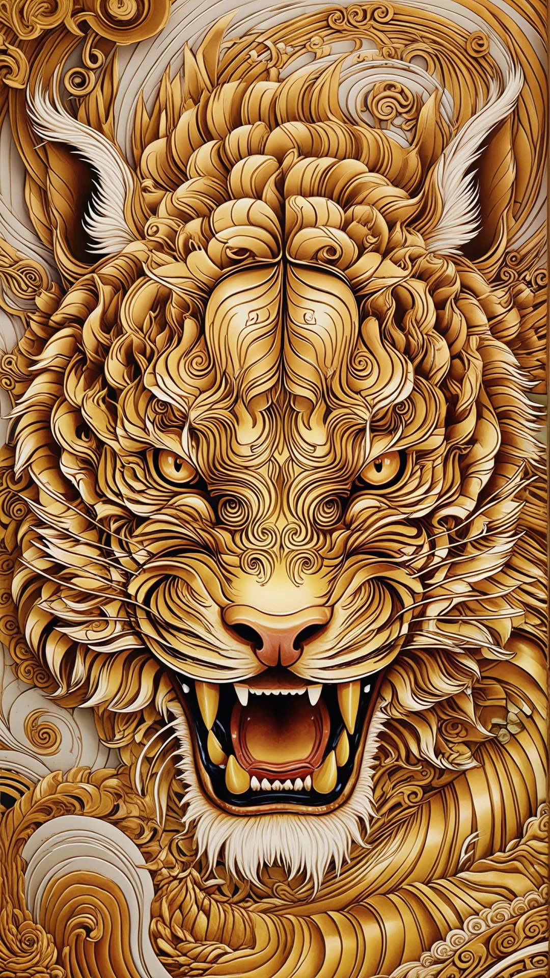 金纹覆首｜柔缕缠须