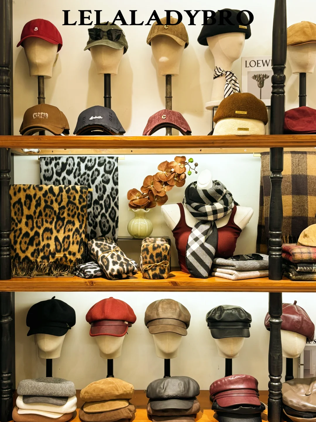 陈列·四季货❄️｜帽子➕围巾组合陈列