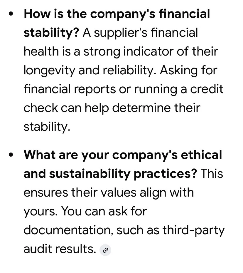 采购如何摸清供应商Supplier的情况