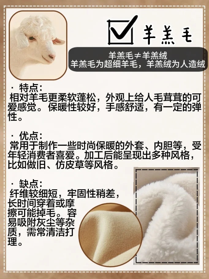 面料 | 秋冬季常见10种动物毛质面料