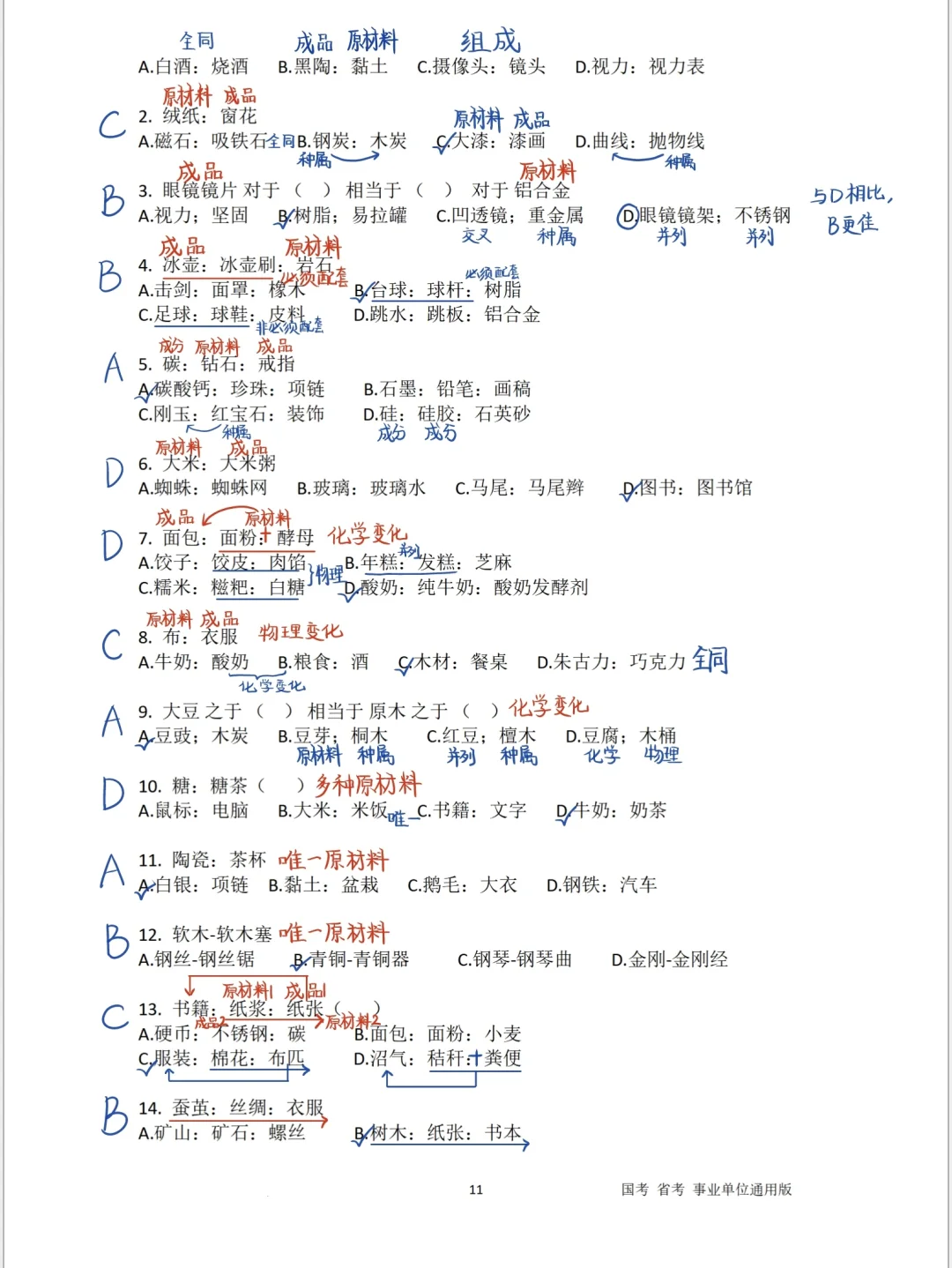 公考｜聂佳类比推理（详细整理版）