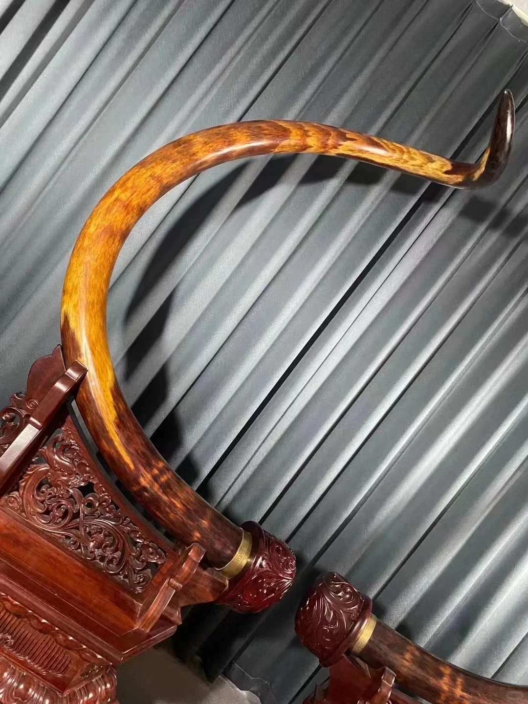 被这猛犸原牙摆件狠狠拿捏，镇宅又高级！