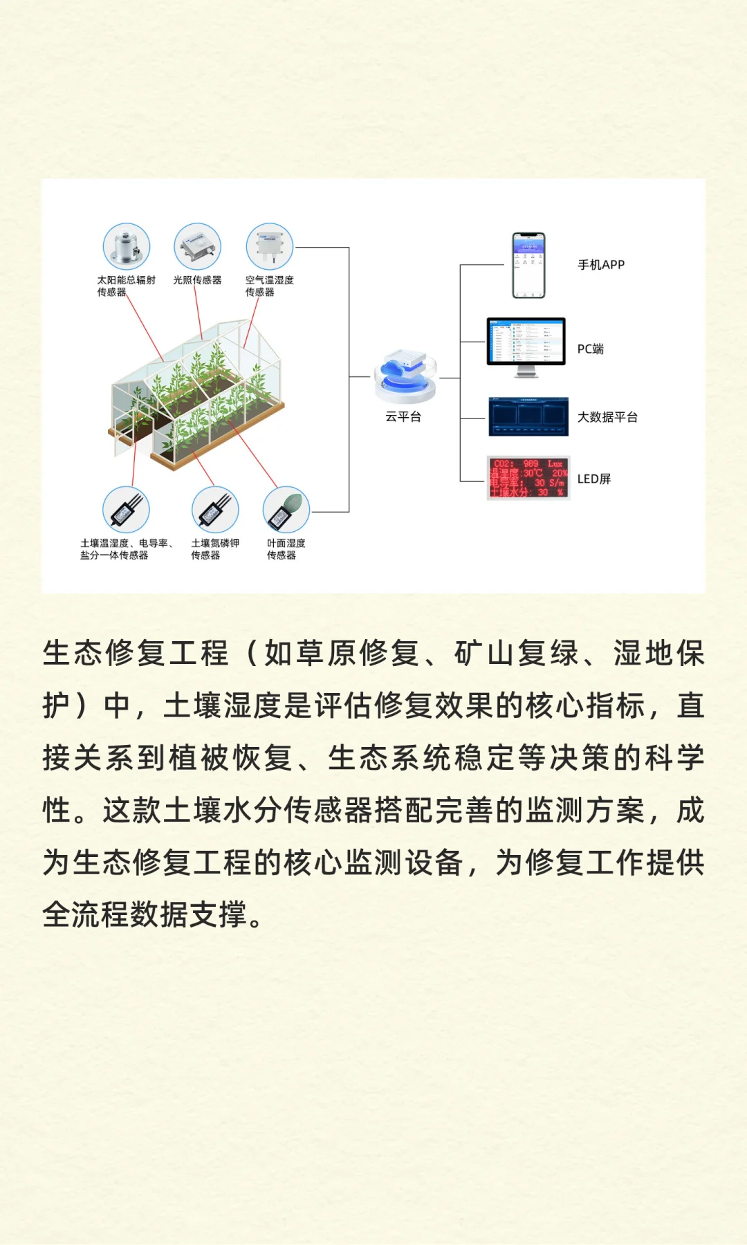 生态修复工程！土壤湿度传感器是核心指标