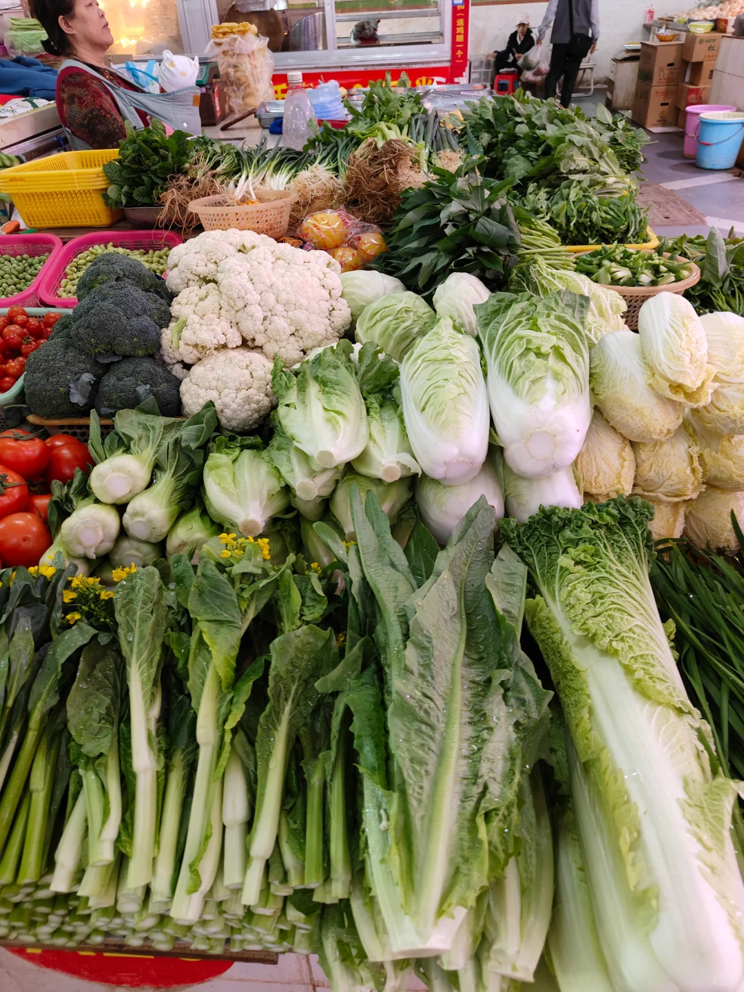 百色龙景菜市场越看越治愈的菜，忍不住拍拍