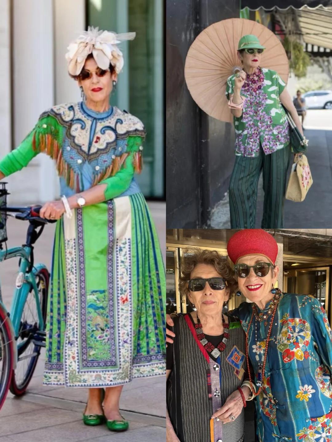 痴迷混搭中国风的时髦老太