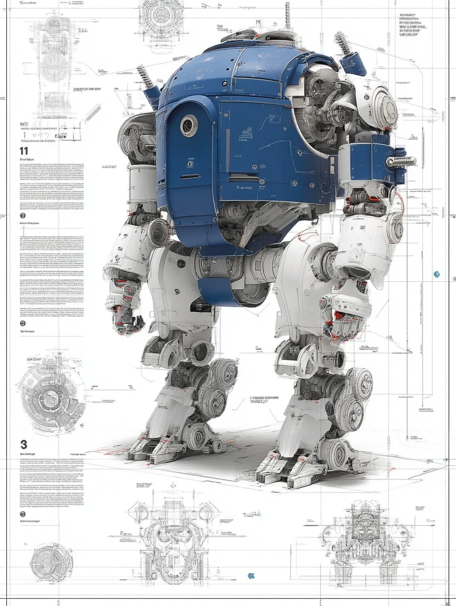 工业机器人·设计线稿［咒语］