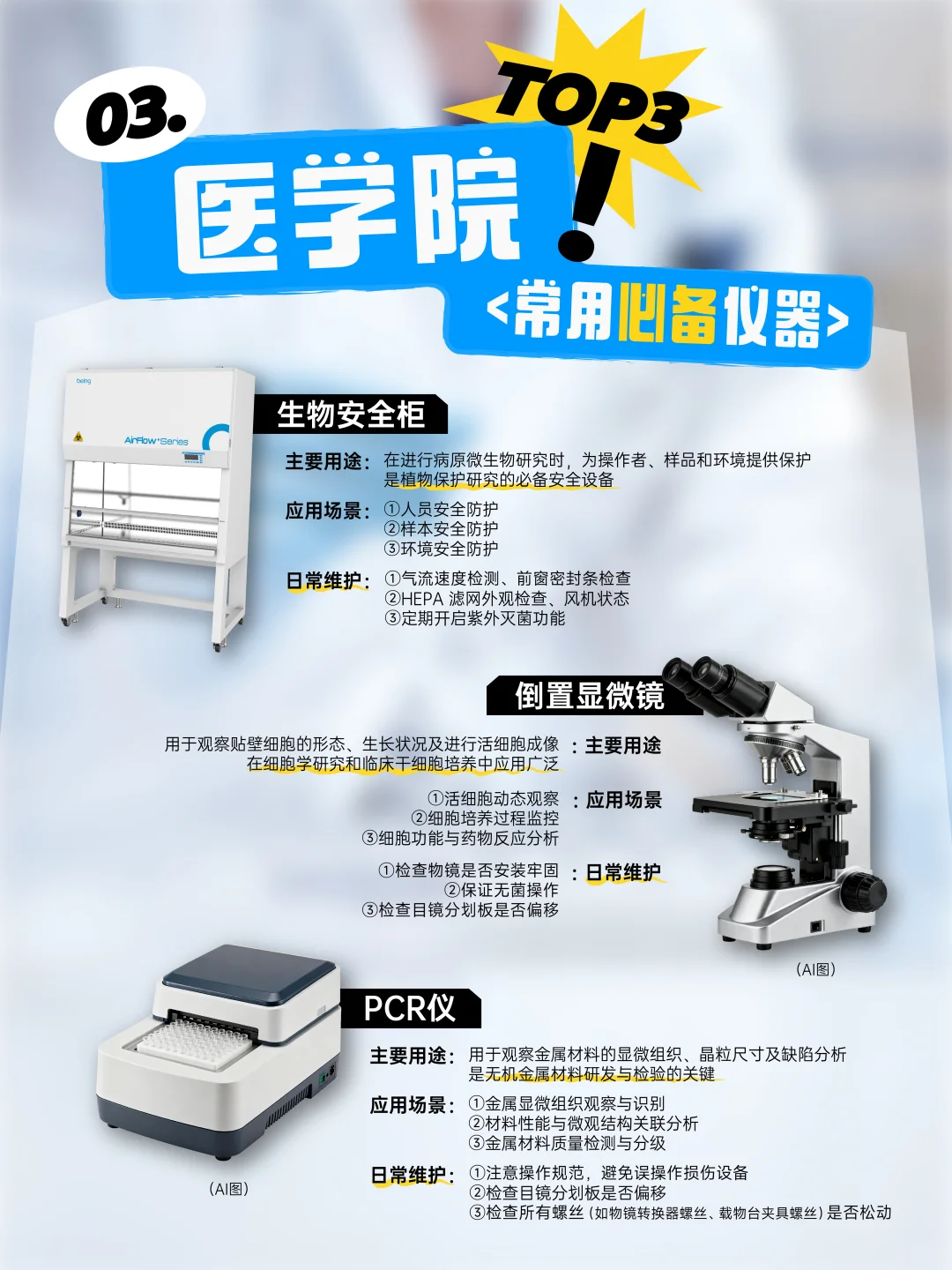 神仙打架第2️⃣期 高校各学院实验室必备仪器