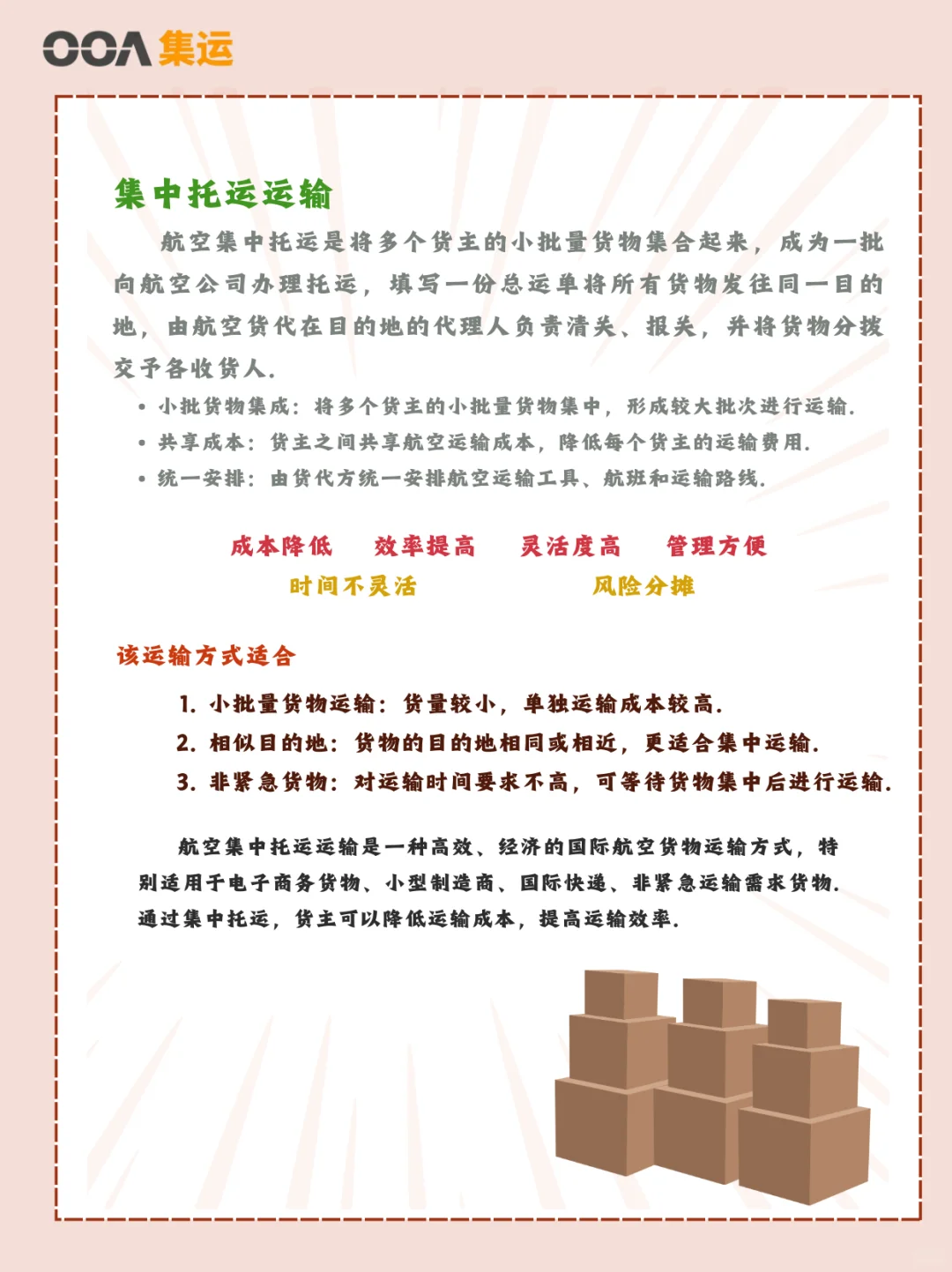 国际物流干货必看?航空货物运输的方式✅