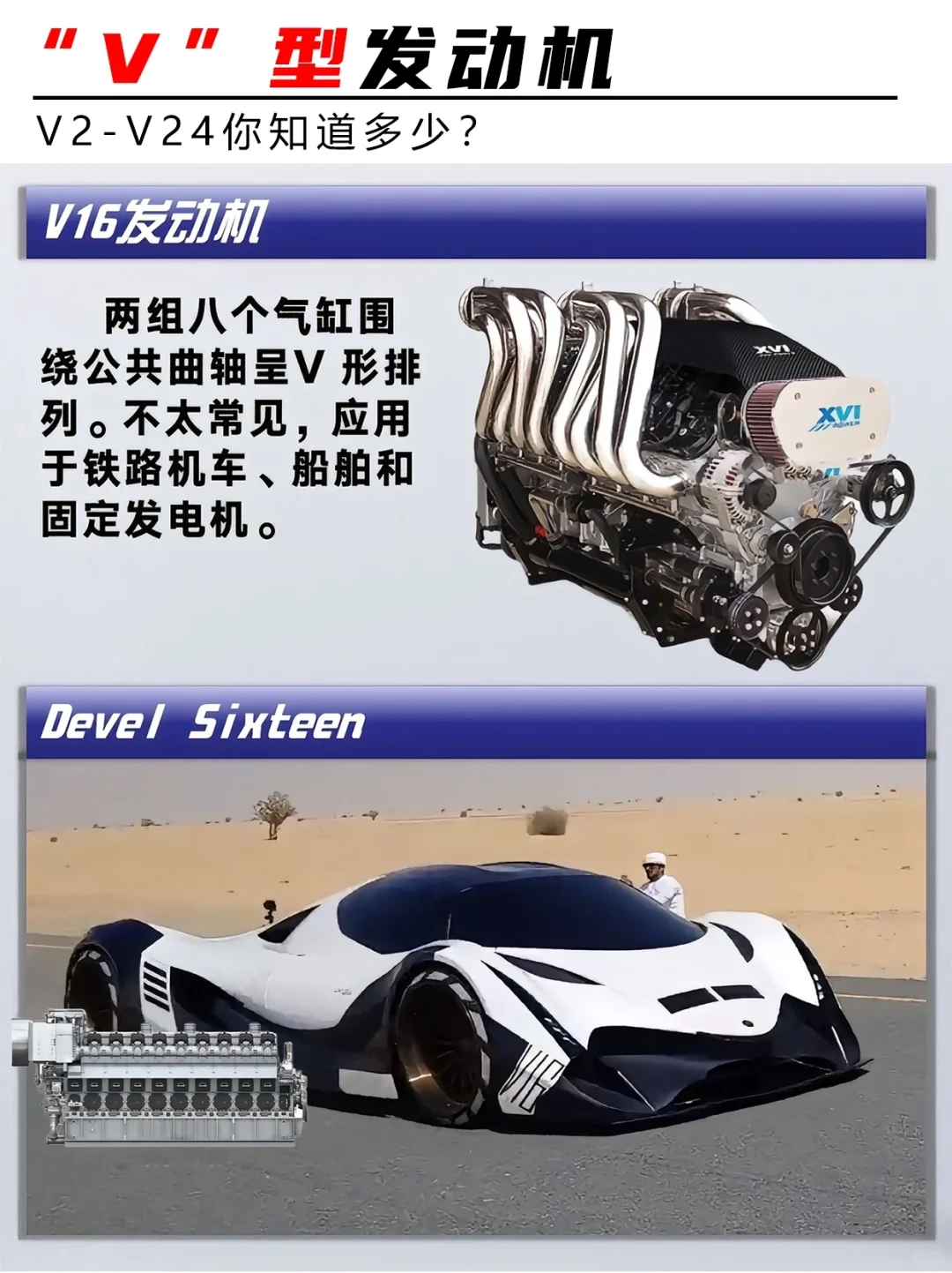 汽车迷狂喜！V 型发动机全家桶?谁懂啊！