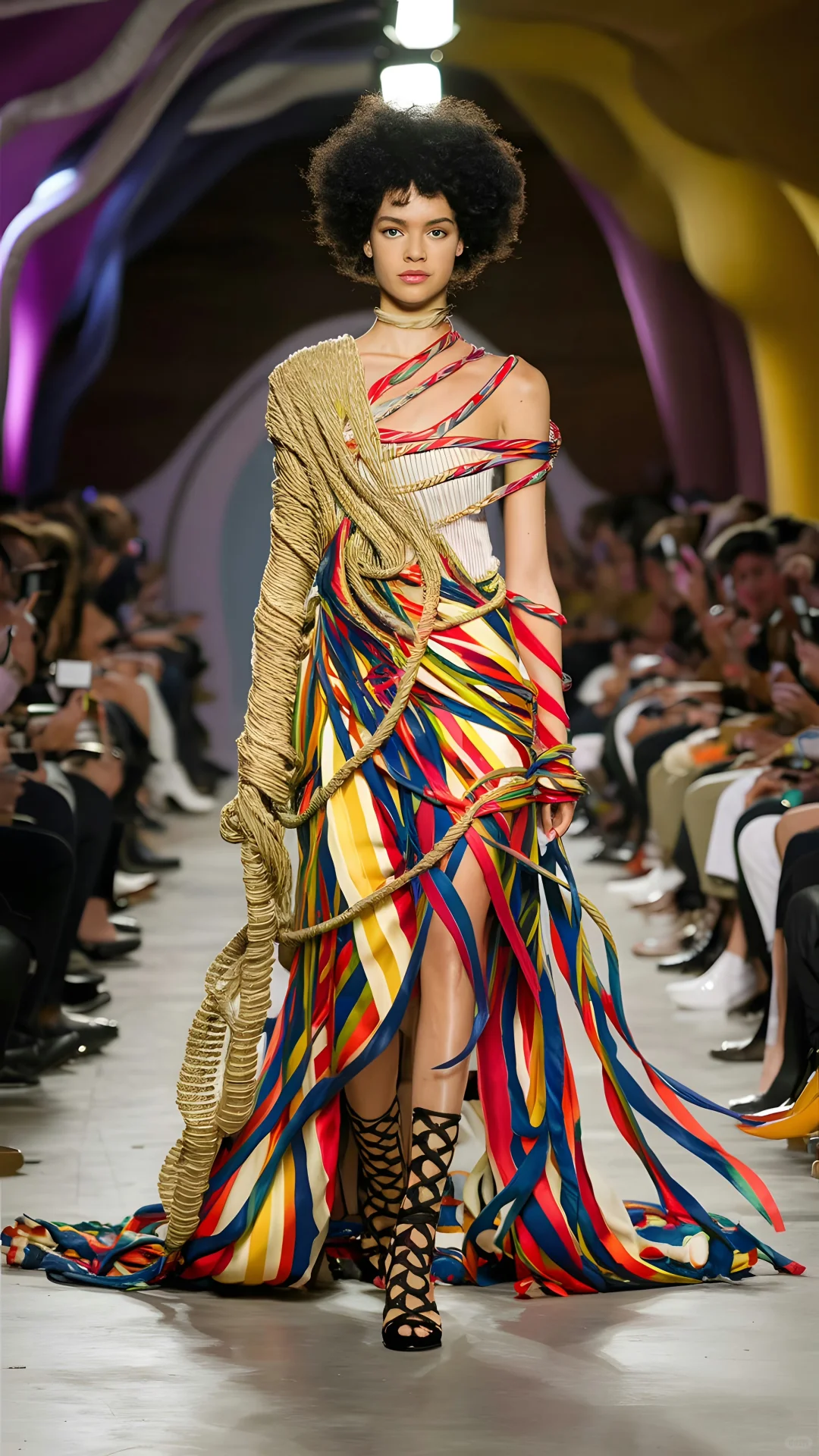 AI时尚秀场：缠绕艺术