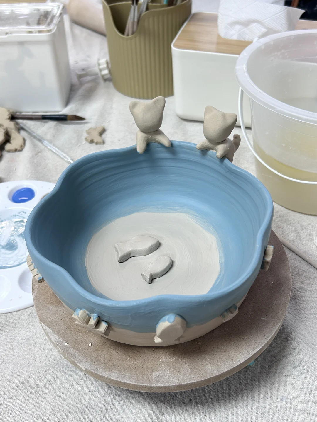 第一次捏泥巴！不是很完美但是很有意义