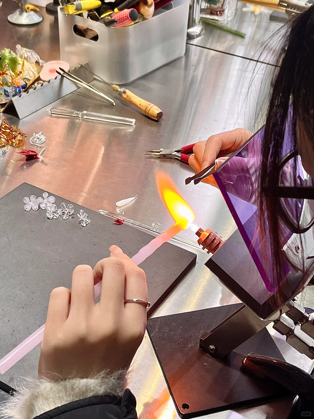 在苏州体验烧玻璃啦！真的好美呀