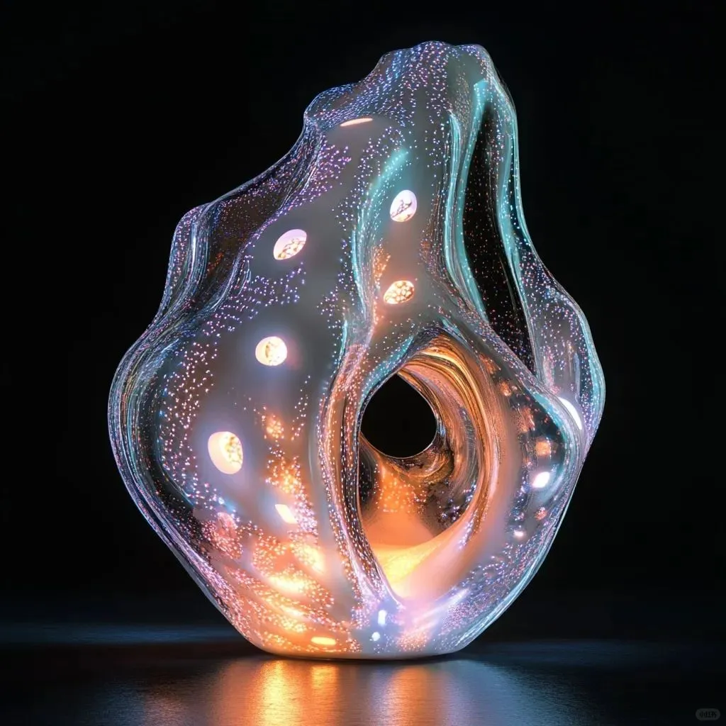 熔融玻璃抽象表现主义创作