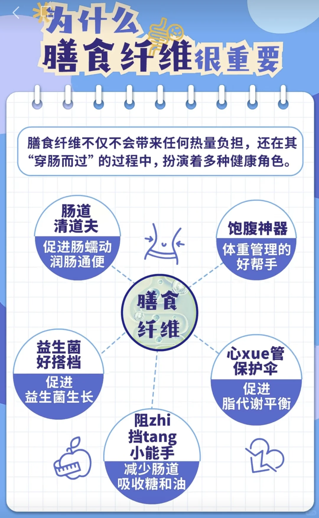 ?肠道不畅快？膳食纤维来助力！?