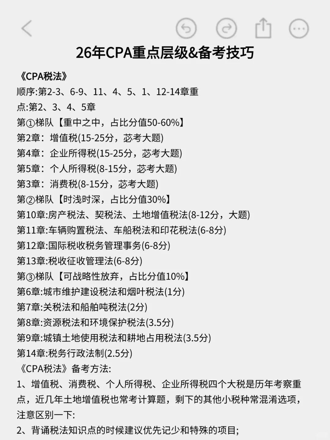 给26参加CPA注会的人一个野路子??