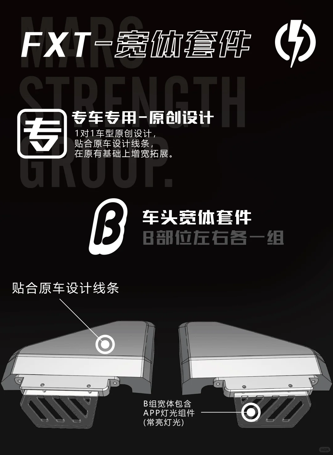 小牛fxt宽体套件 猛男版