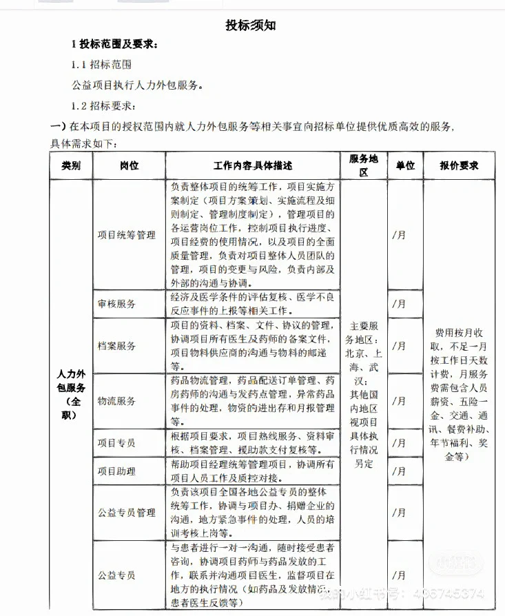 2024年人力资源外包服务招标