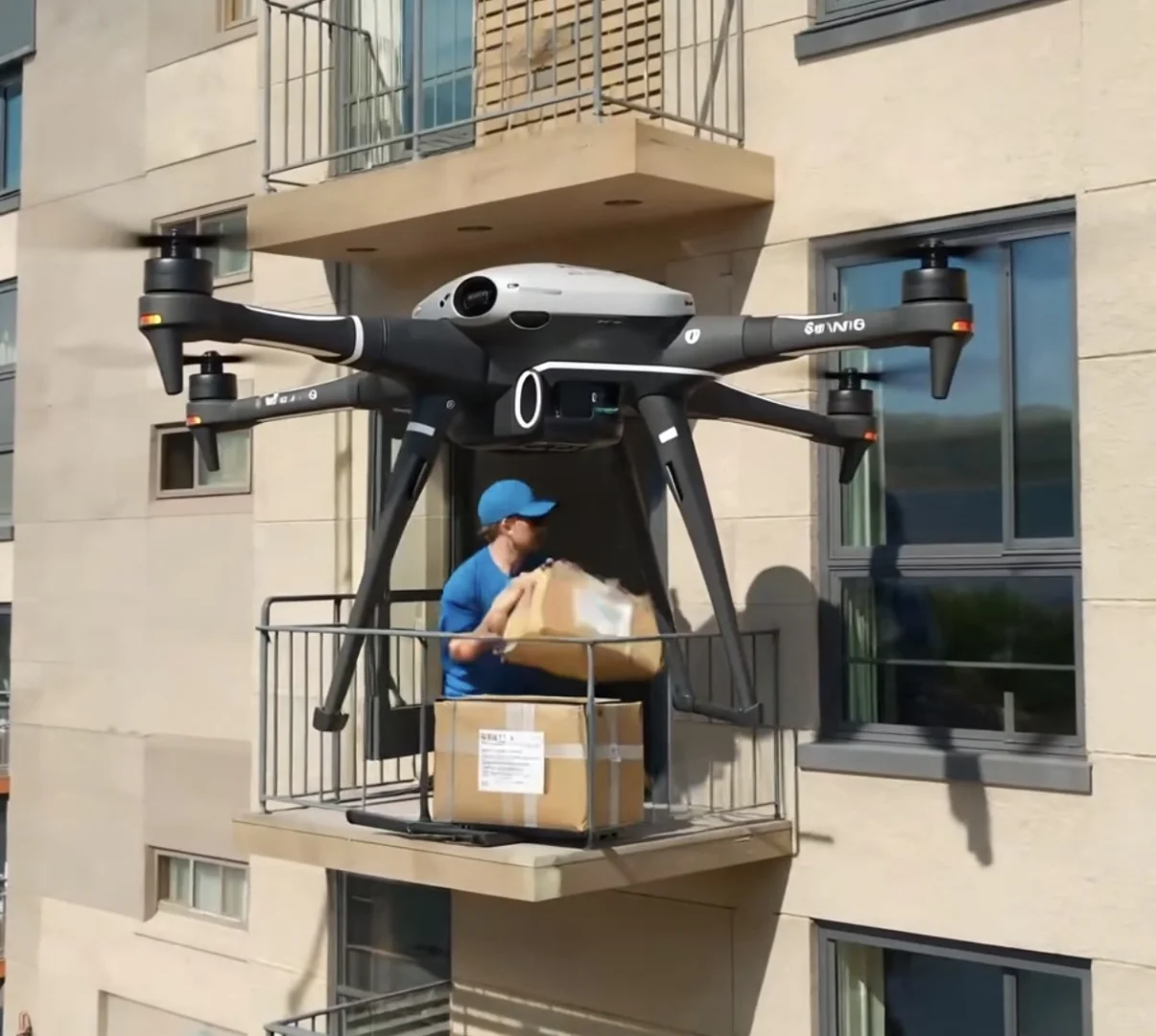 快递都开始“上天”了！无人机物流超酷来袭