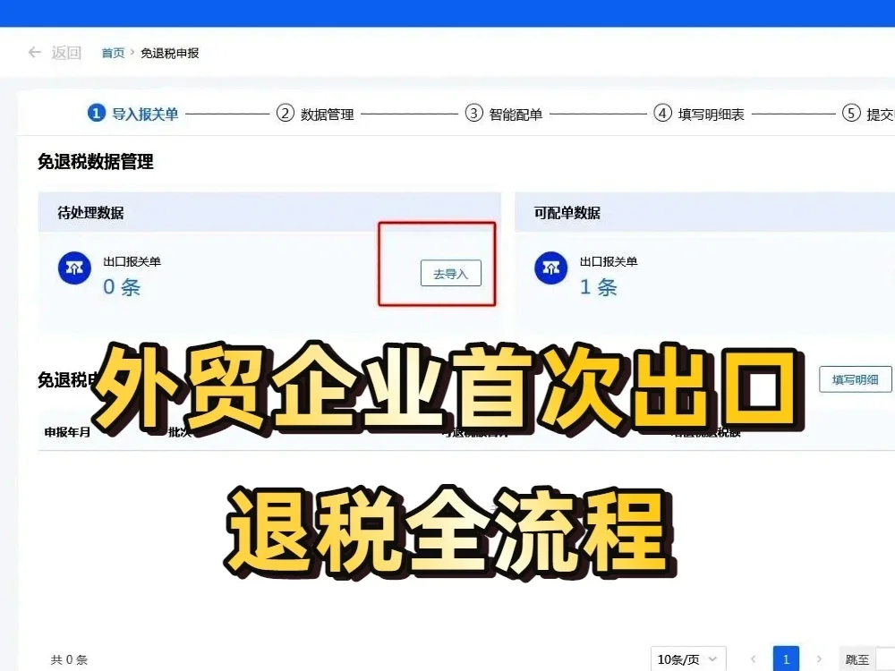 外贸企业—首次出口退税全流程