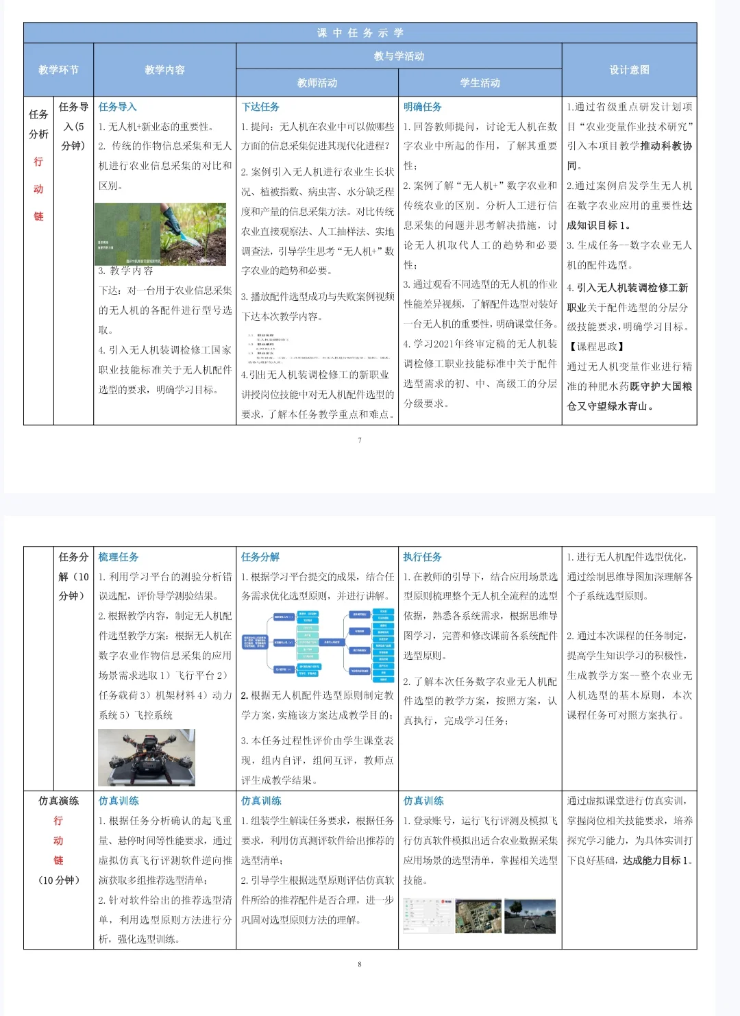 装备制造大类无人机组装与调试参赛教案