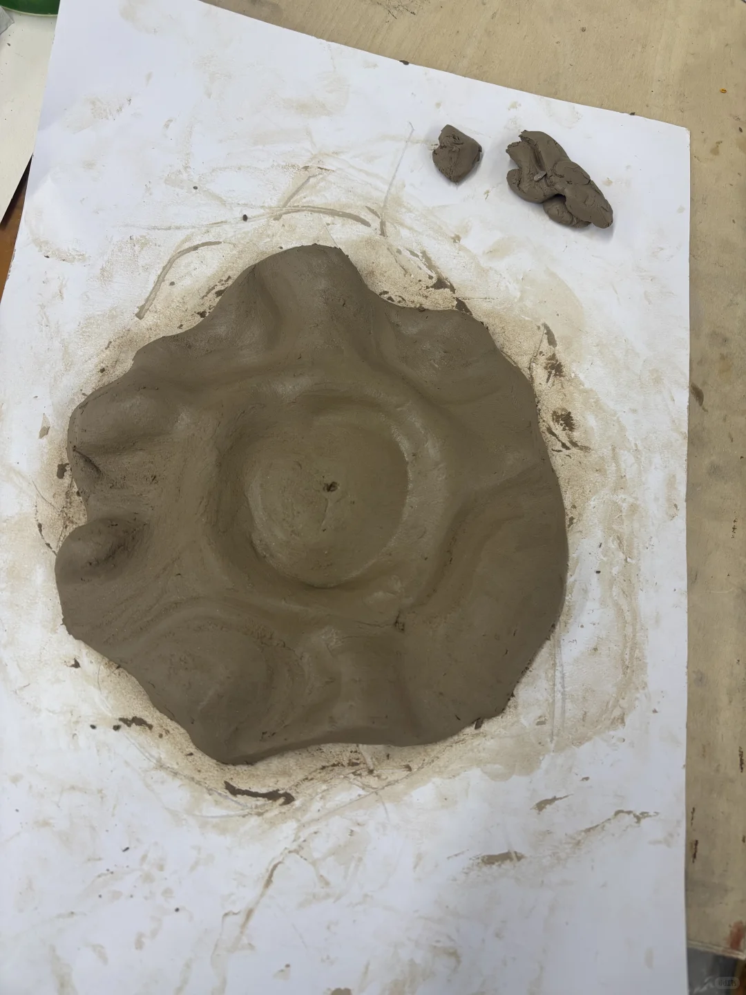 记录大一第一次窑铸玻璃??