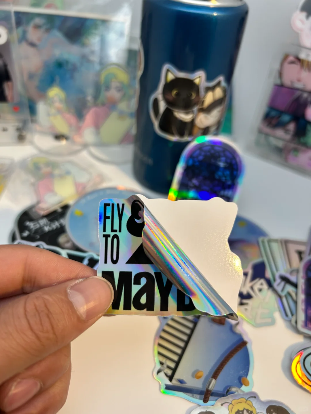 黑色图确实很适合做全息镭射贴纸