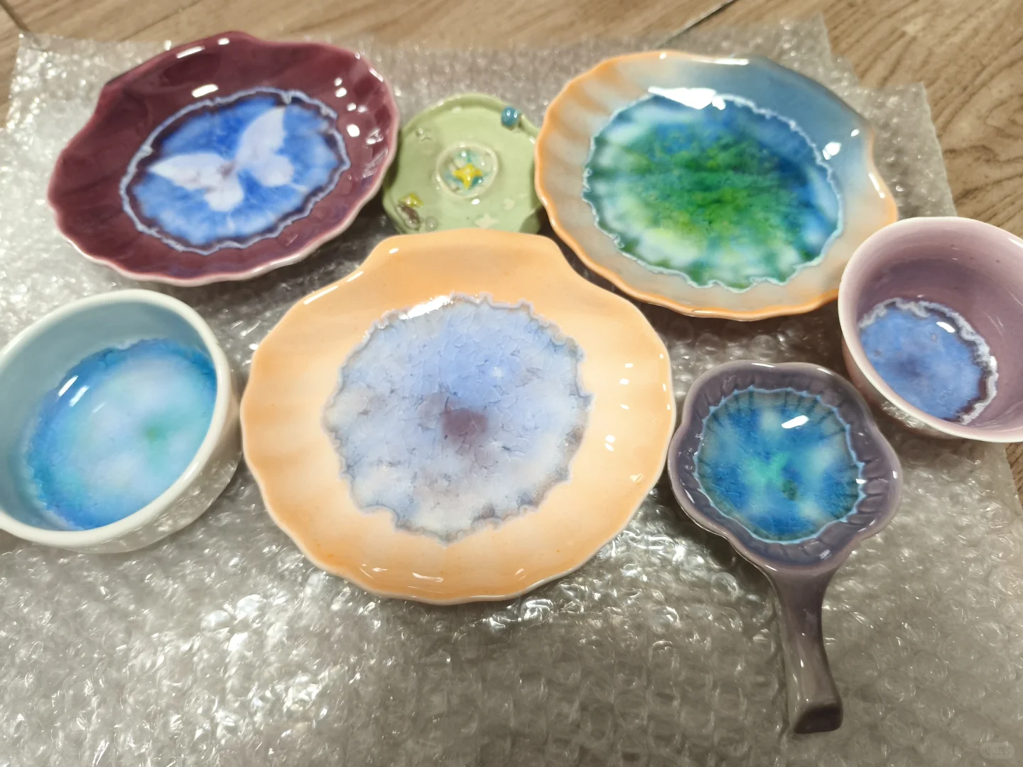 景德镇第一次烧玻璃完美结算