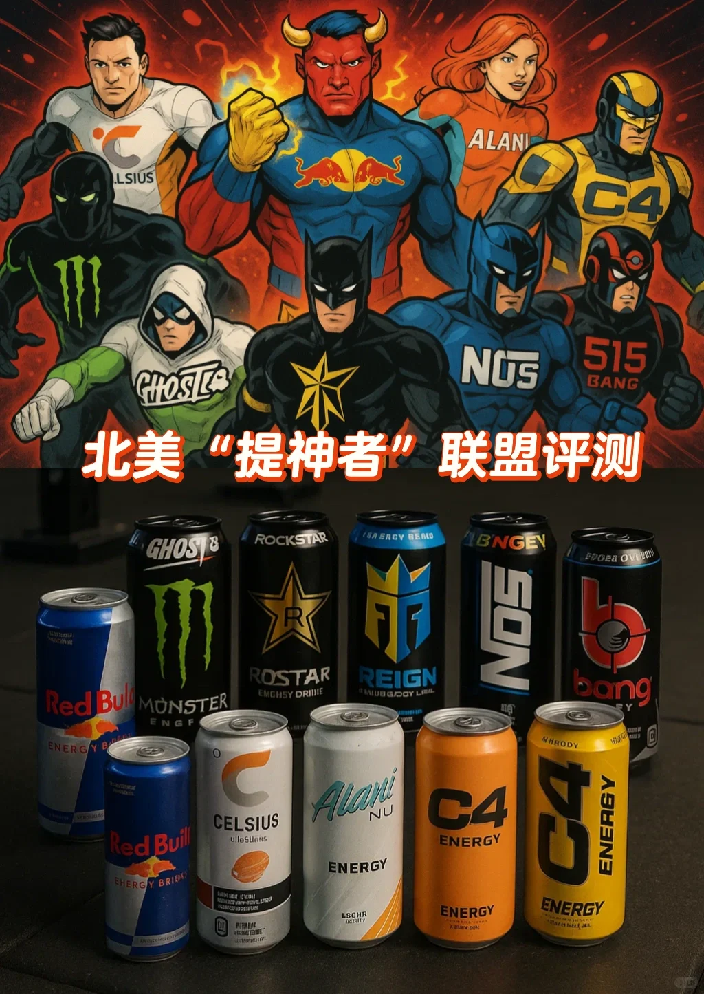 北美最详细功能饮料评测