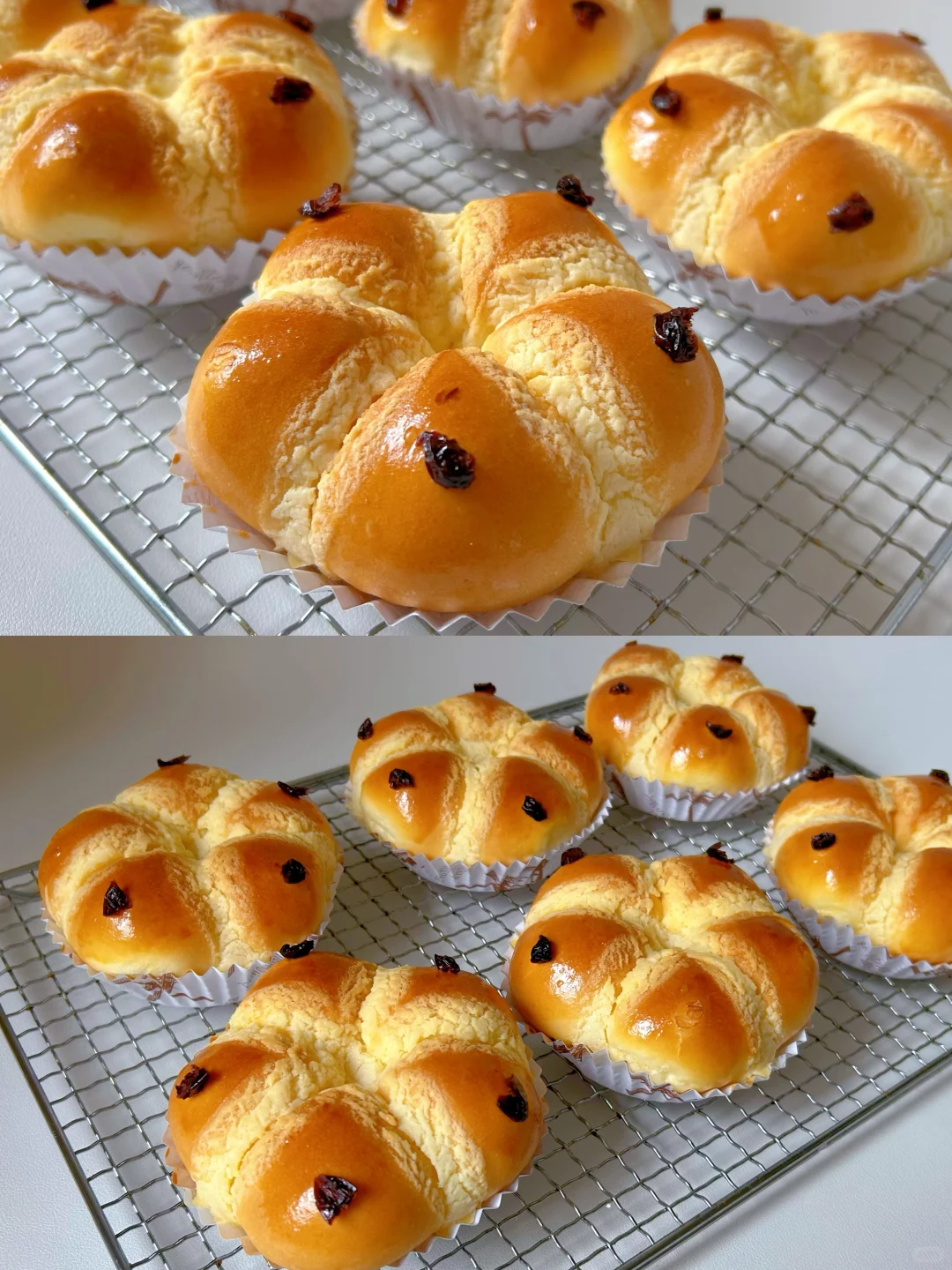 私房爆火的花朵面包‼️原来这么简单‼️