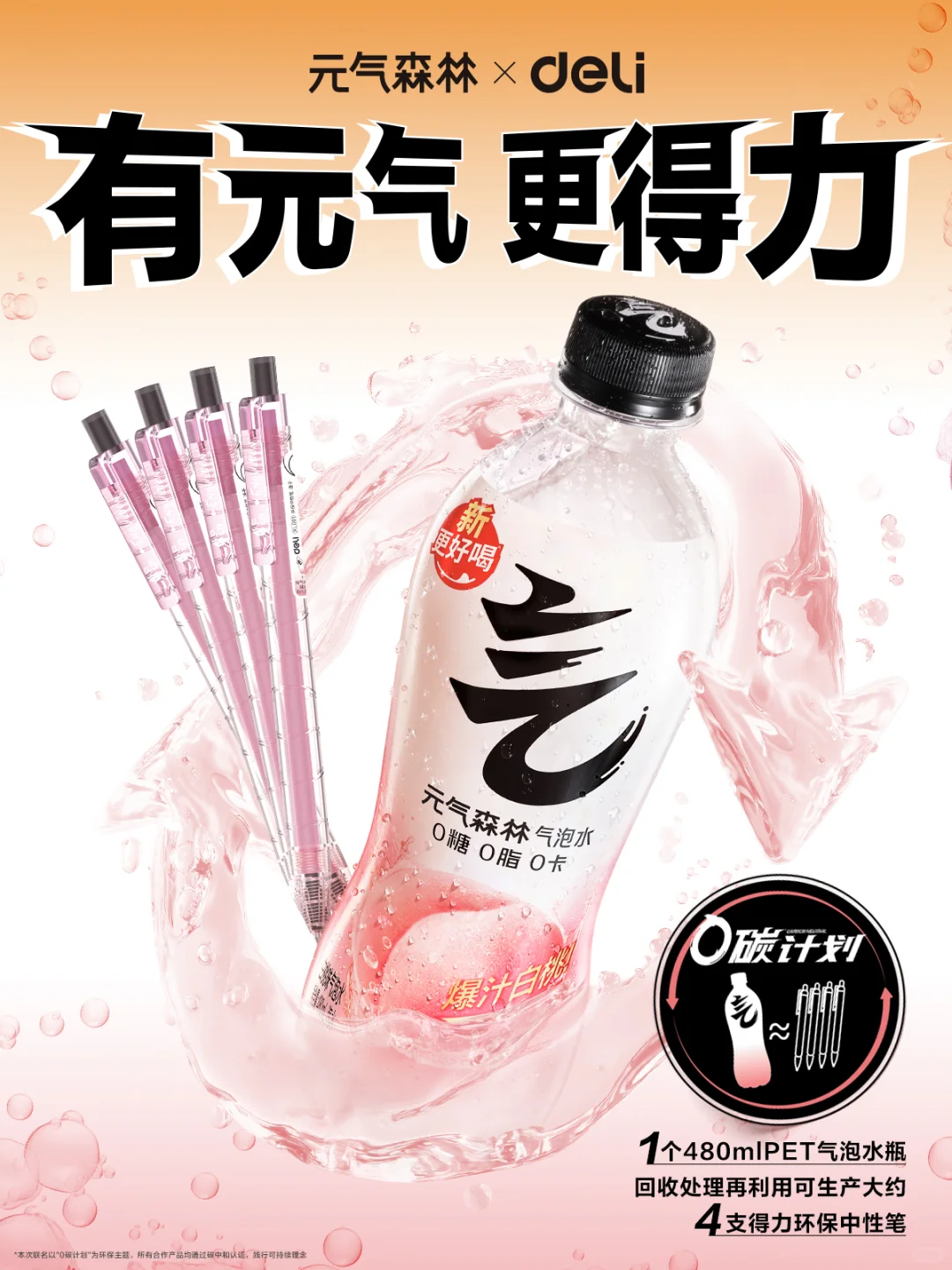 元气森林PET瓶身的另外一种可能♻️