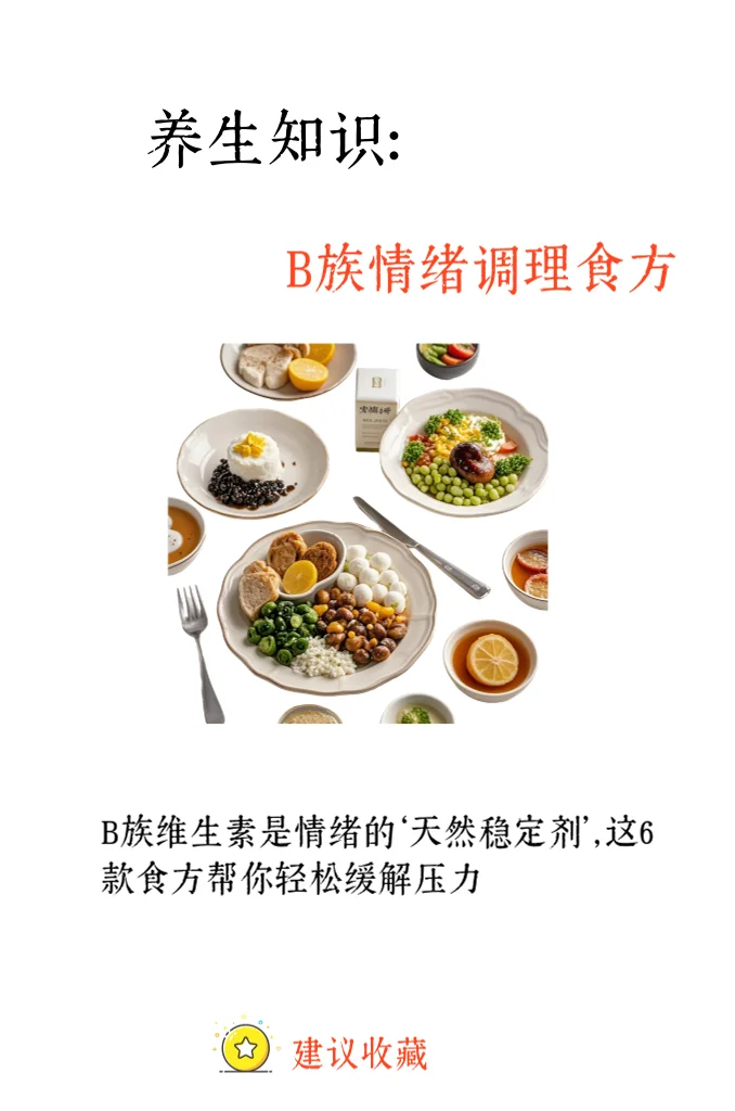 6 种「B 族维生素」食物 | 情绪稳定剂！