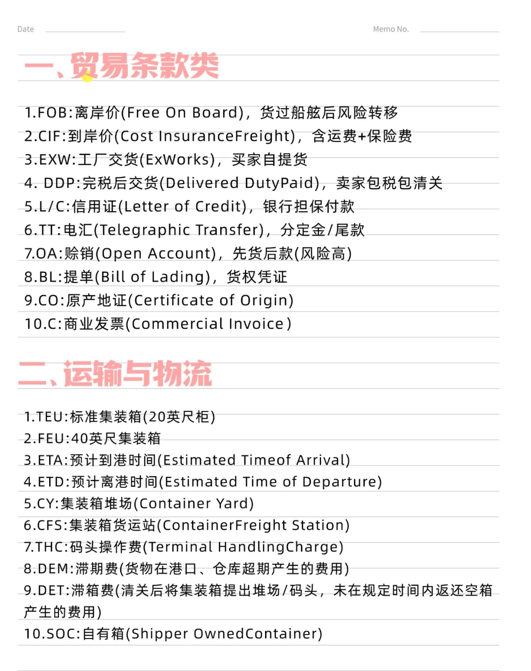 货代中的“黑话”，你都知道有哪些？？