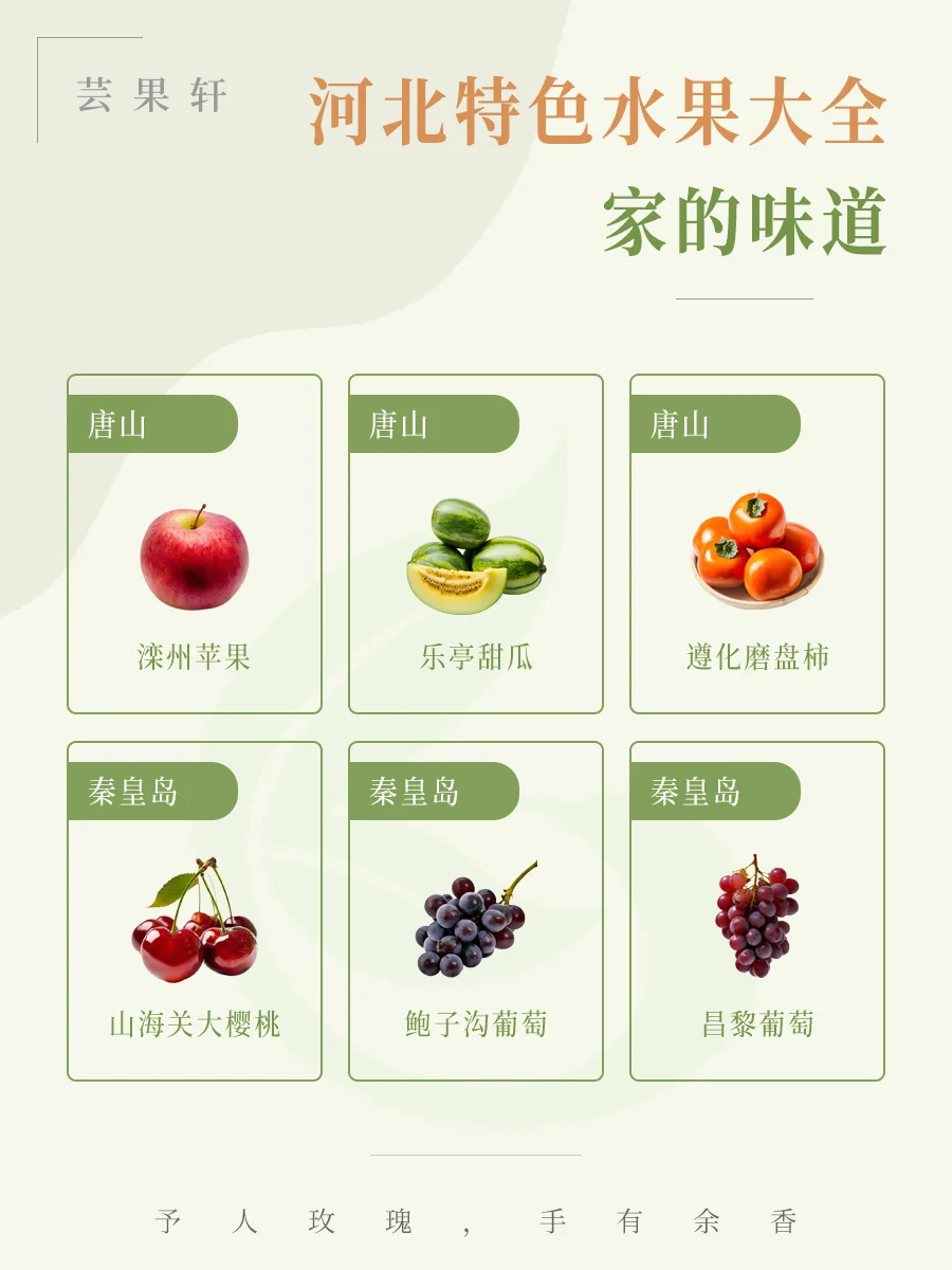 河北特色水果大全，有没有你的家乡？