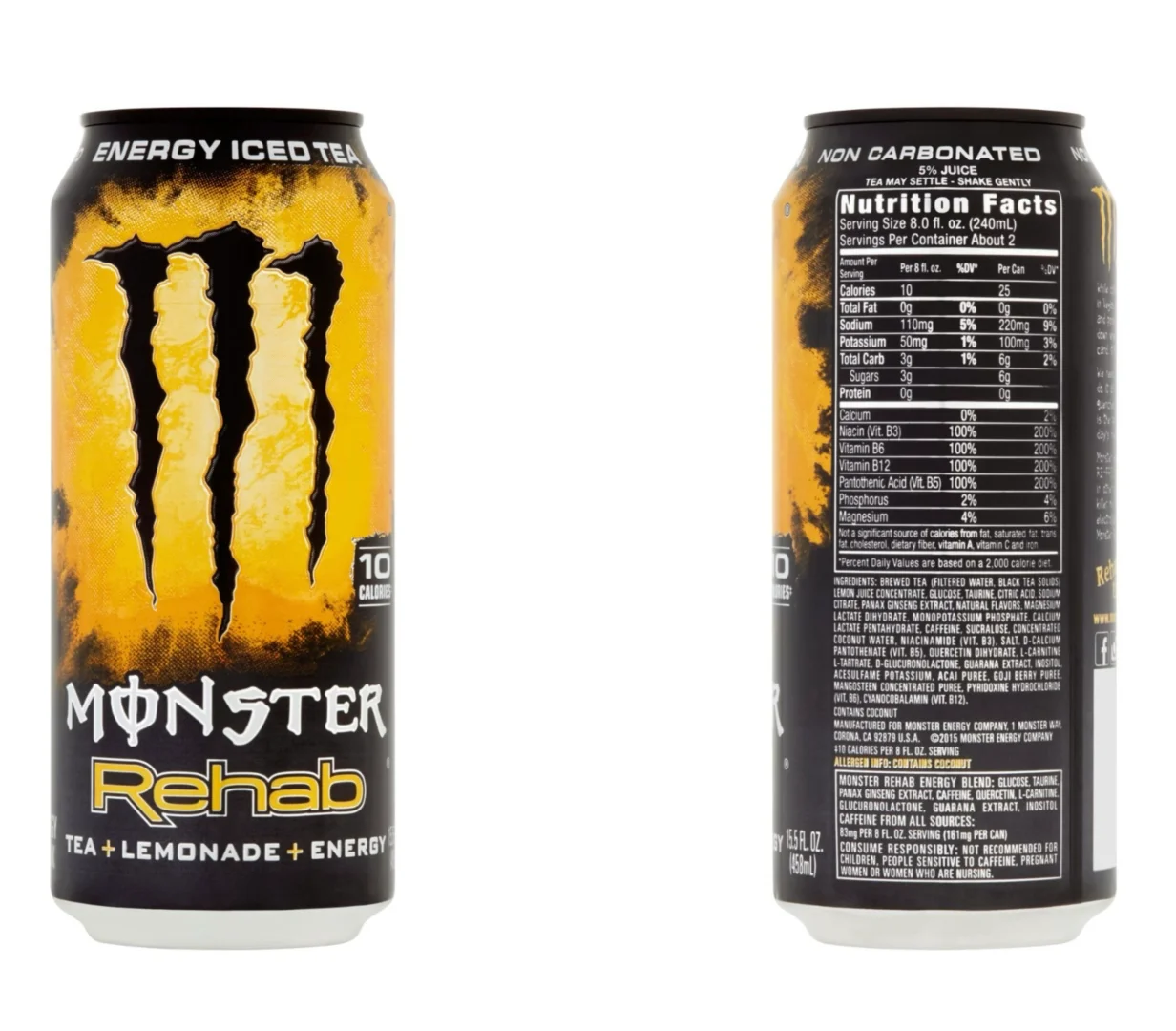 北美低卡版魔爪功能性饮料口味测评