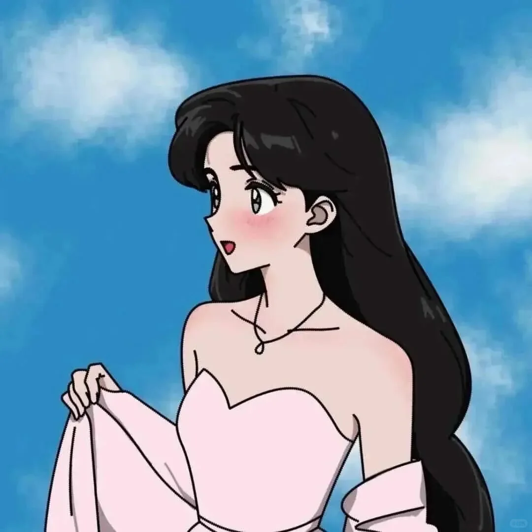 浪漫情头｜发丝缠过晚风里