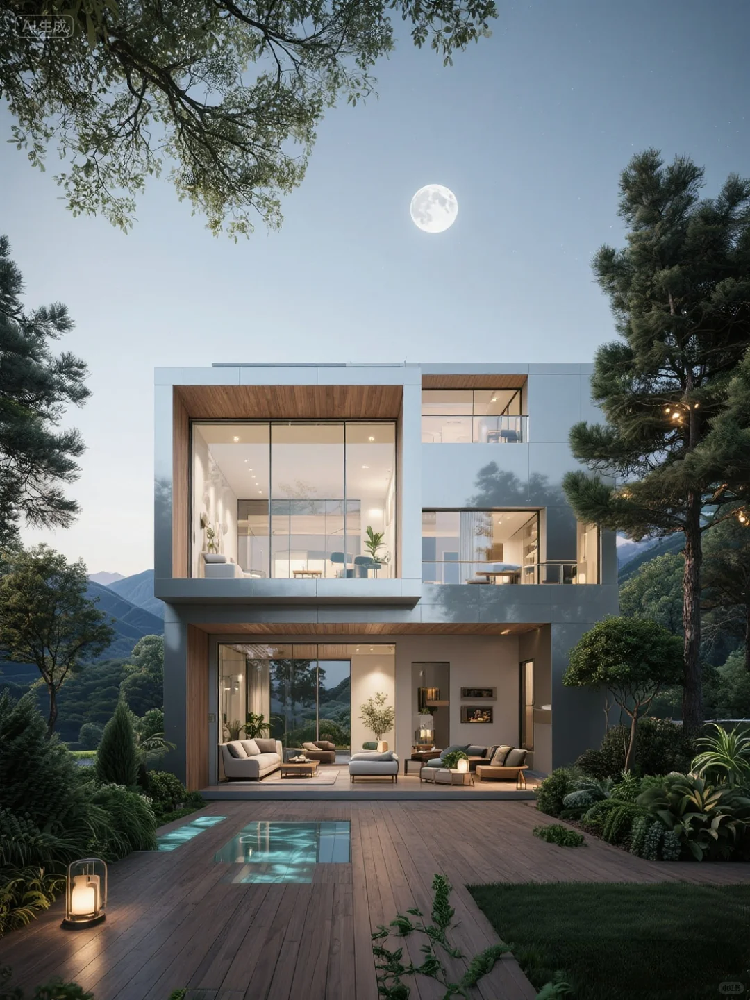 AI-别墅玻璃幕墙