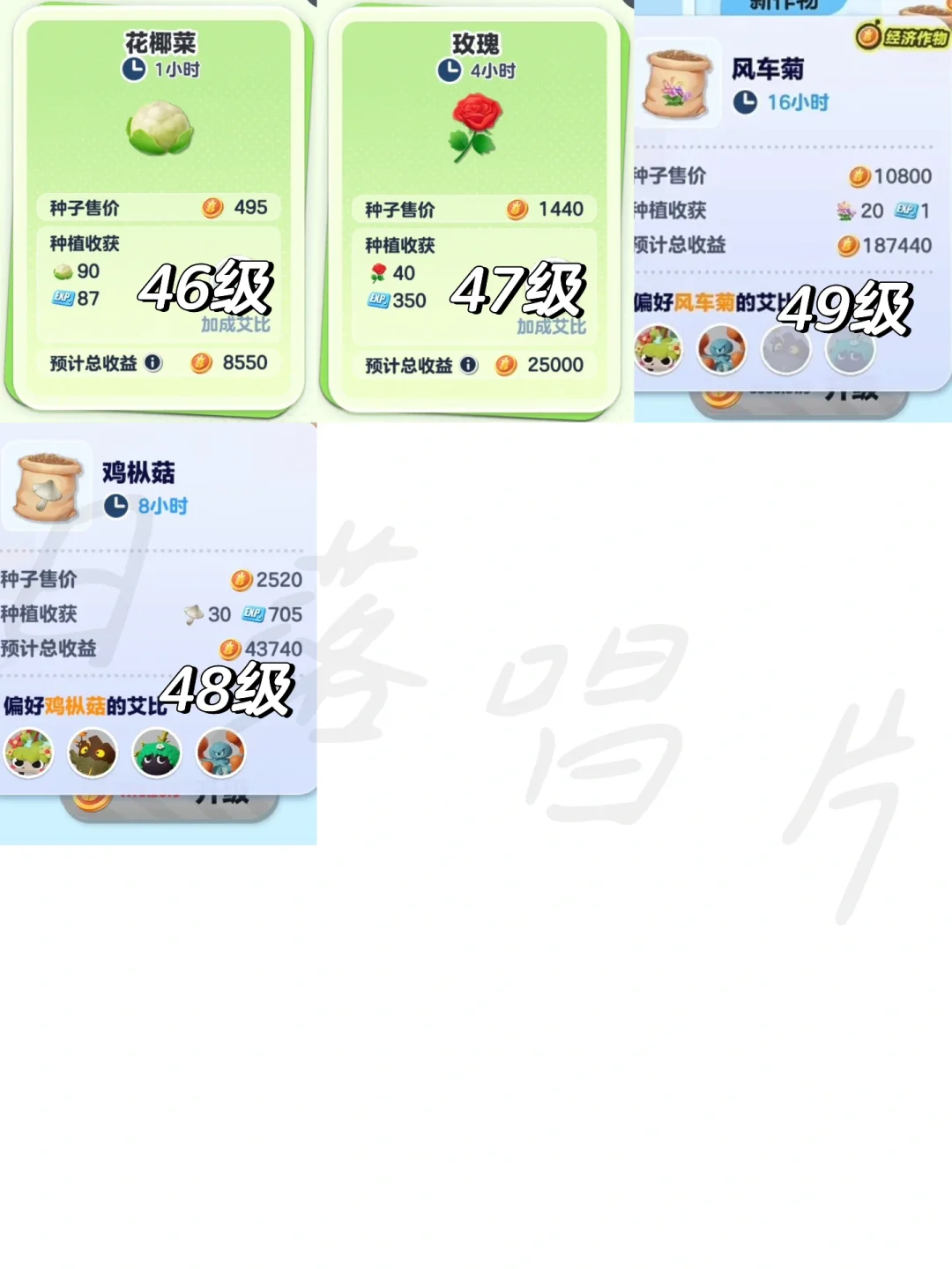 蛋仔派对农场种子图鉴(更至49级