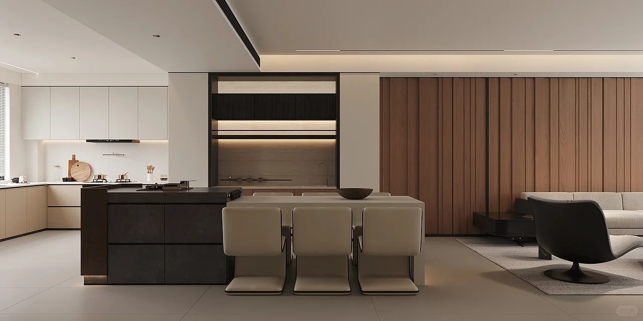 现代简约风格的一体化家居空间