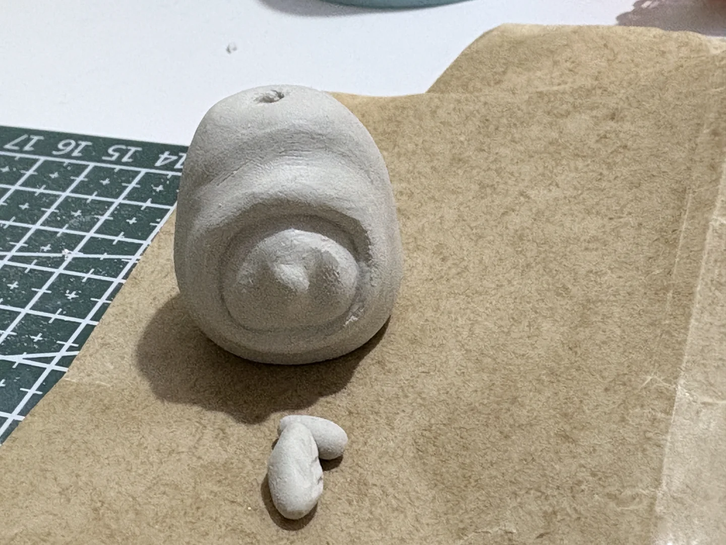 石塑粘土|左滑看我给它上色