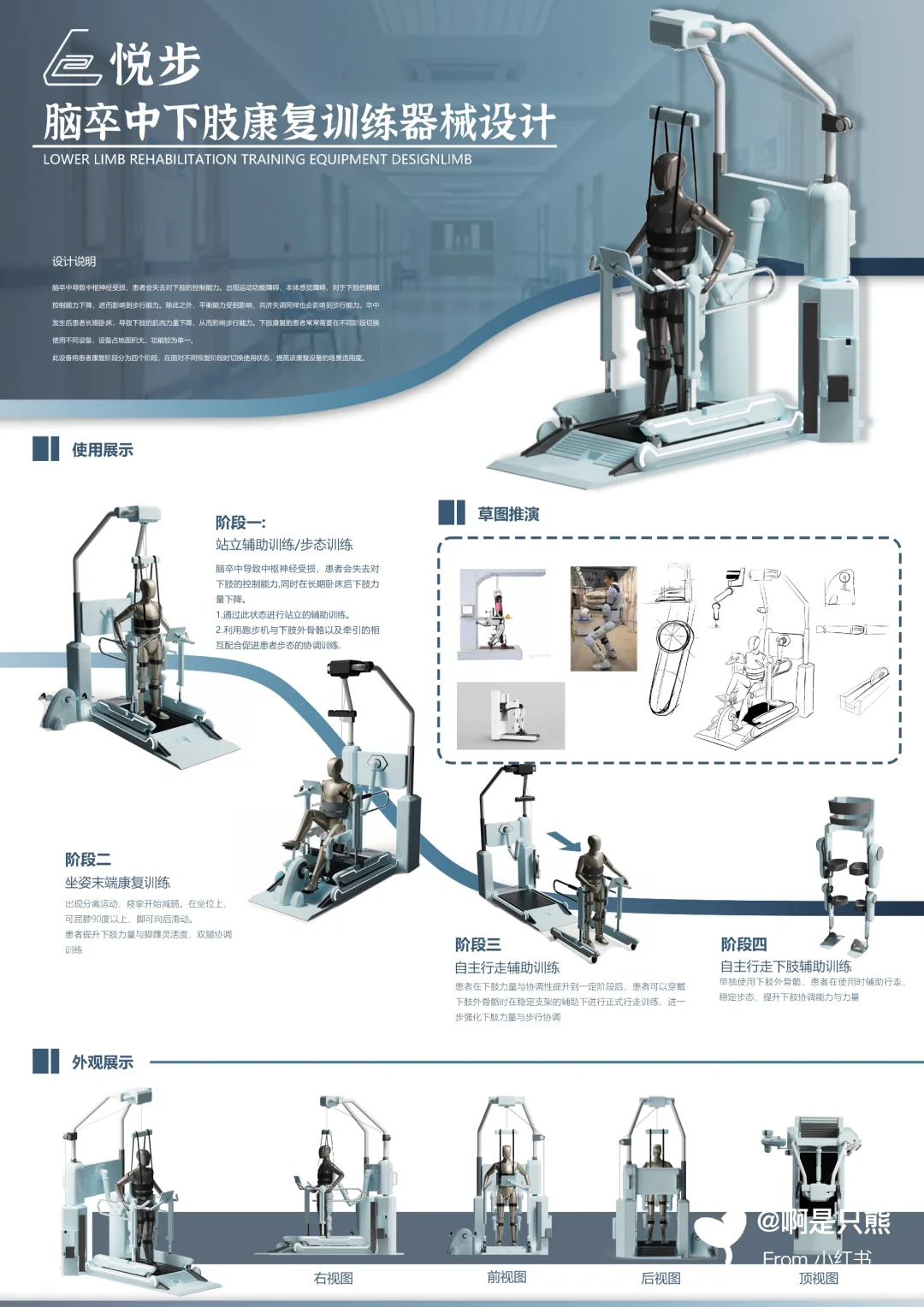 湖南省大工赛省二等奖，康复治疗器械