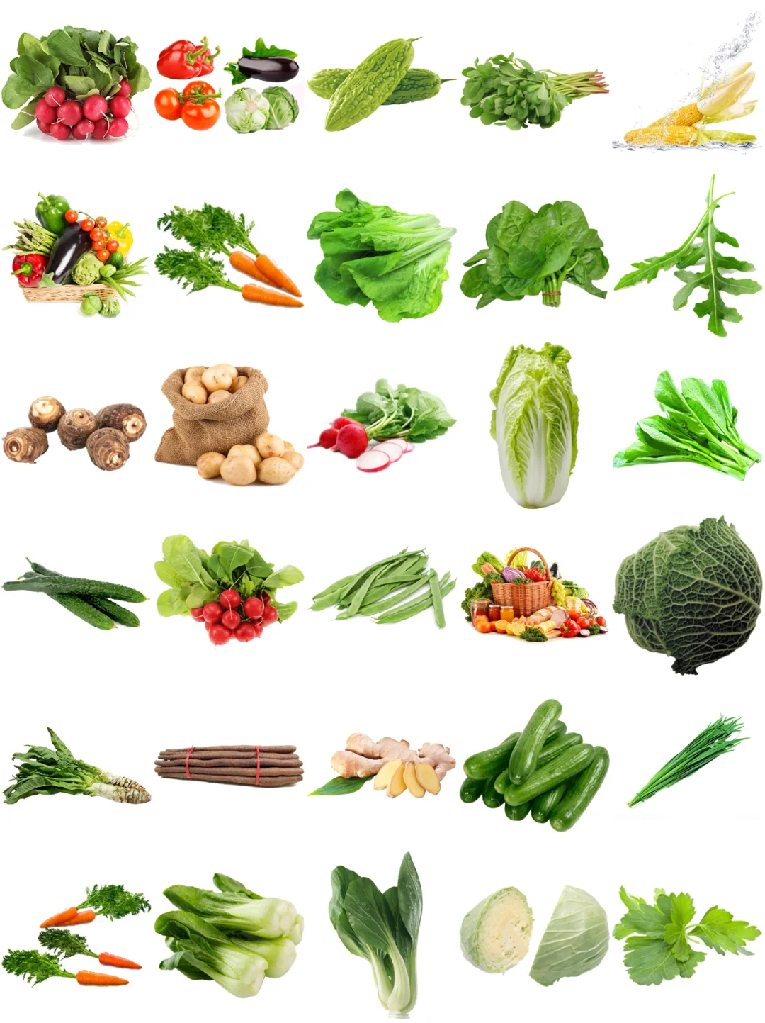 免抠素材｜蔬菜图案合集