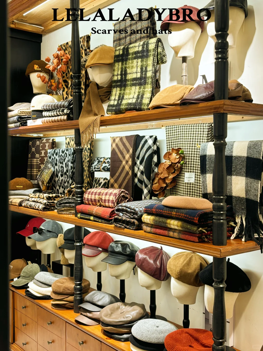 陈列·四季货❄️｜帽子➕围巾组合陈列