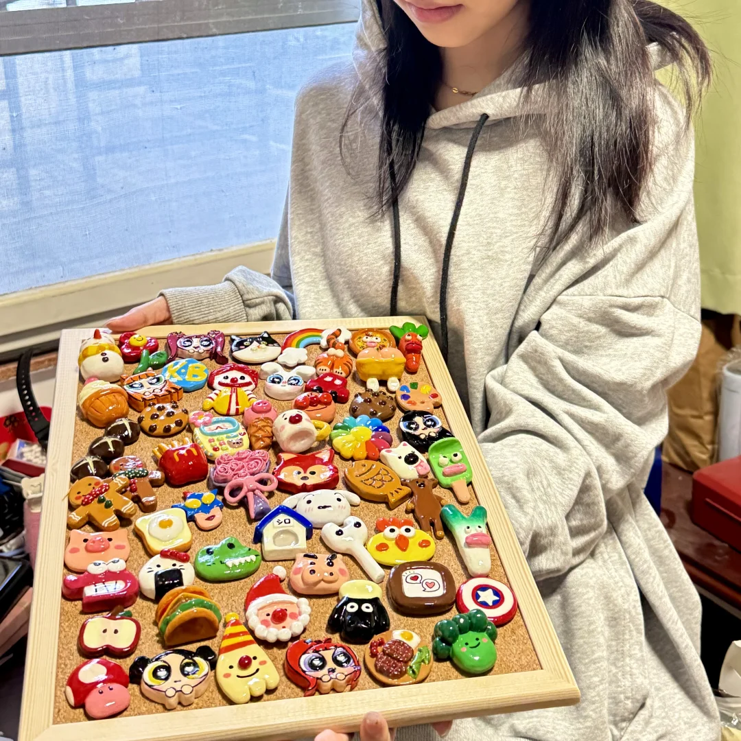 石塑黏土冰箱贴 | 全家福大合照?