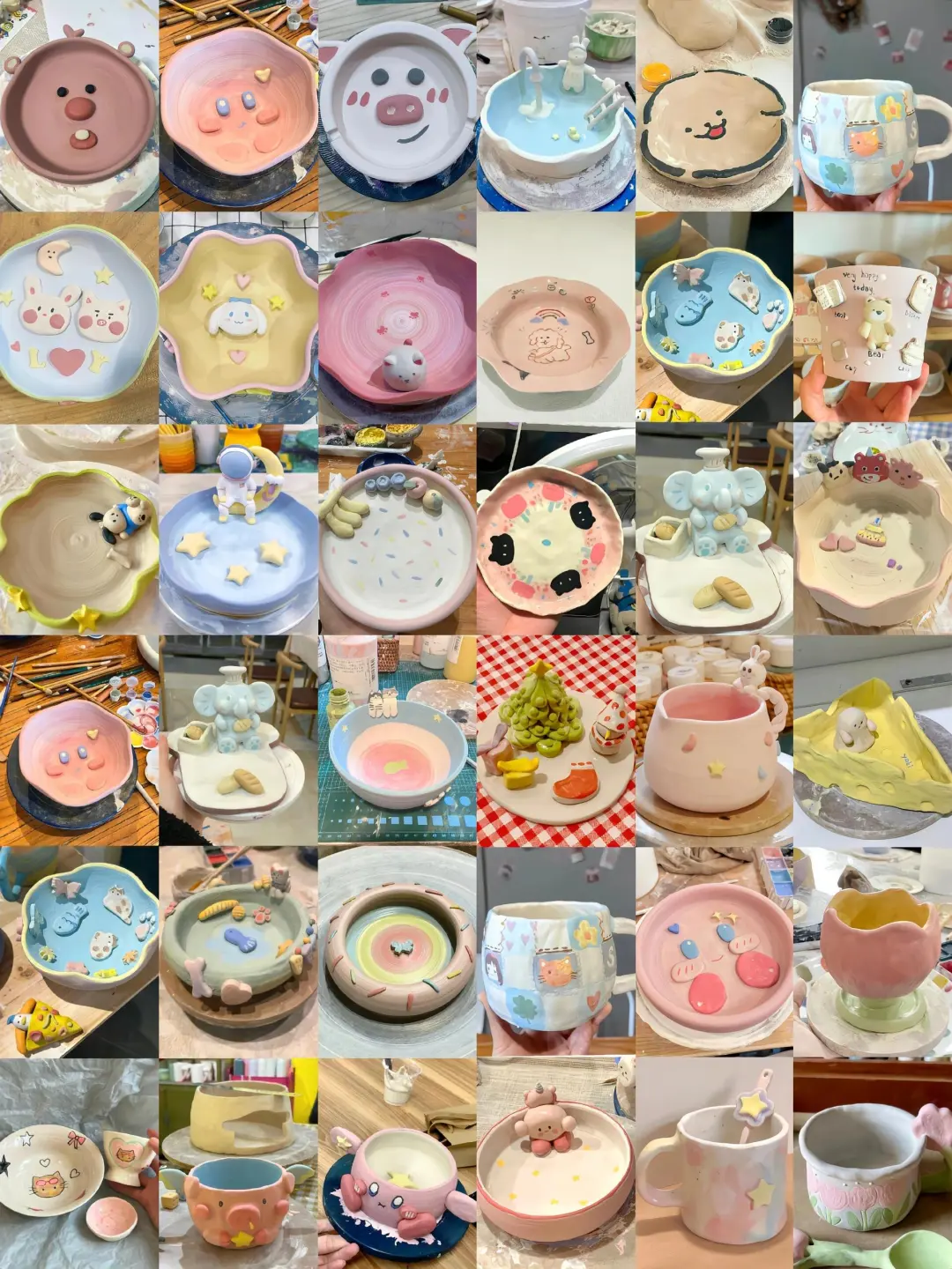 超好玩的陶艺diy‼️