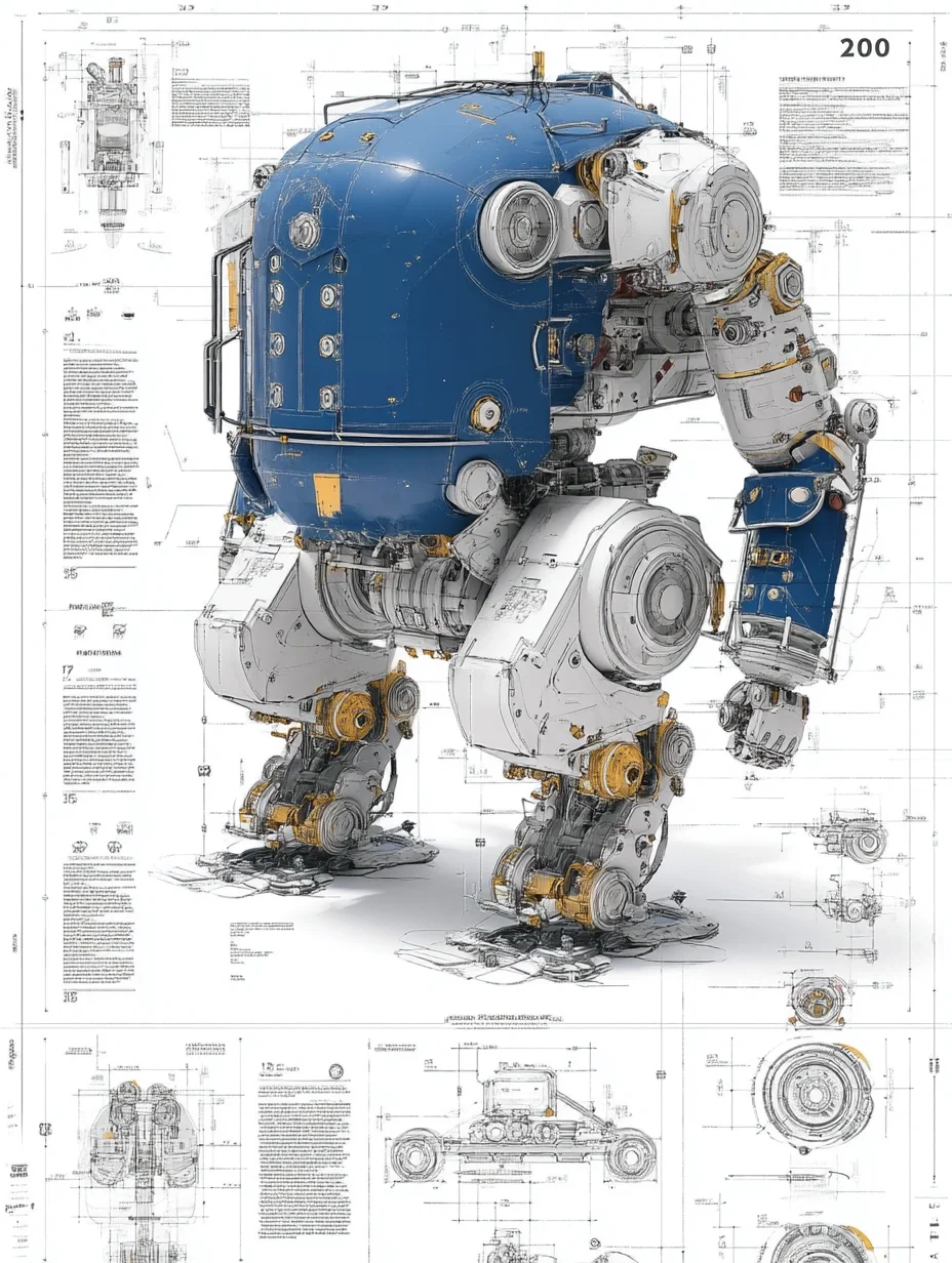 工业机器人·设计线稿［咒语］